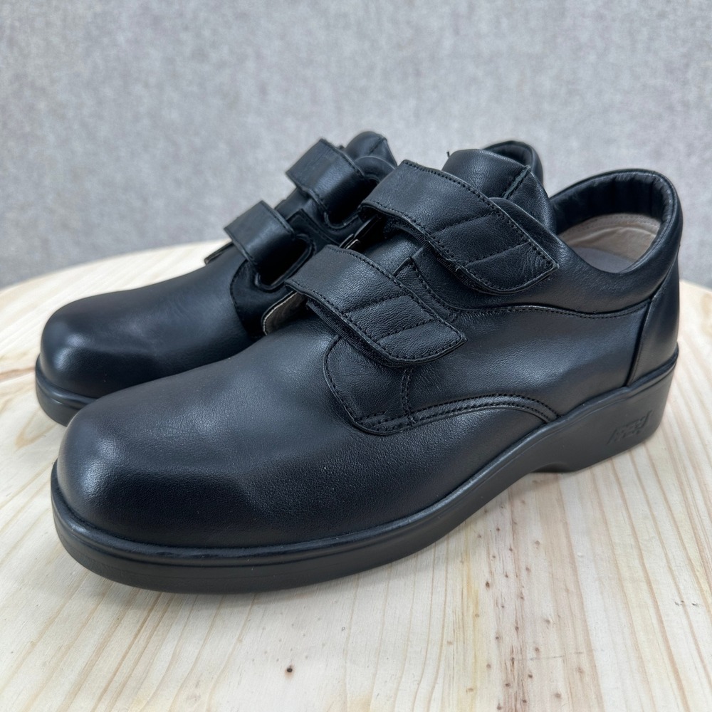 Apex‎ Ambulator Mens 8 Black Therapeutic Diabetic Comfort Shoes